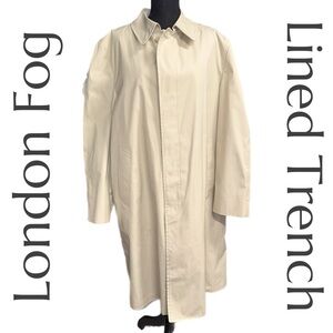 Vintage London Fog Maincoats Lined Trench - Removable Liner - Size 44 Regular